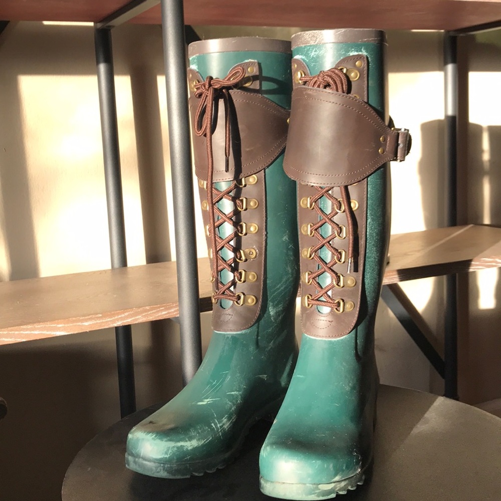 Ugg hunter green rain boots